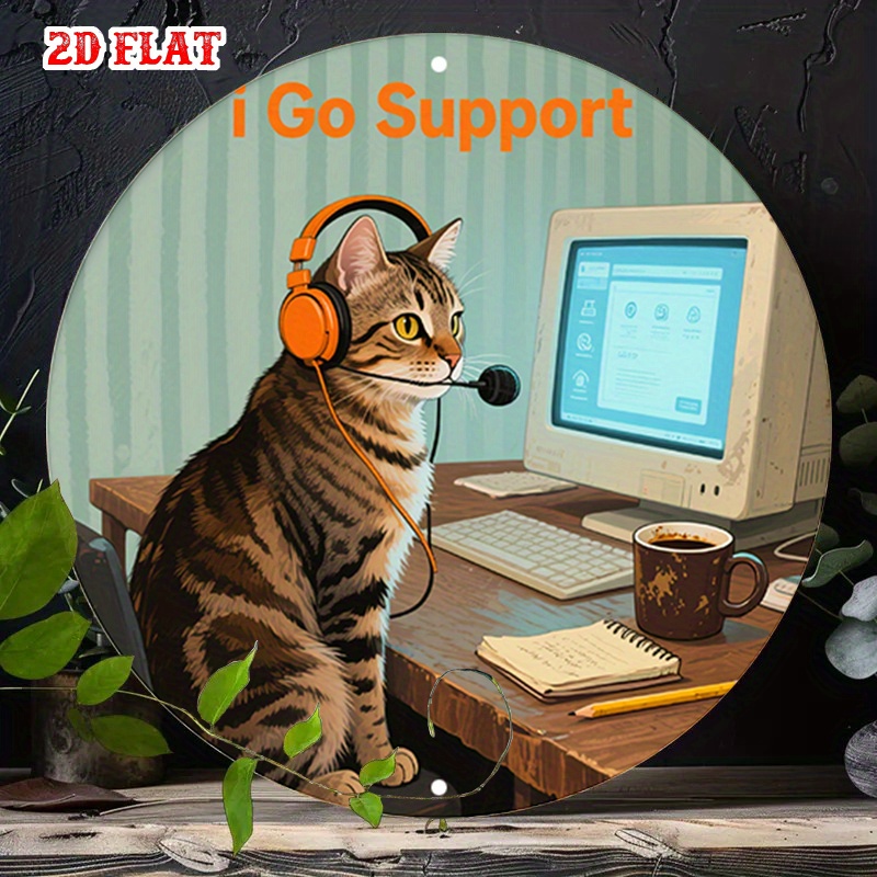 Office And Tech - CIFBUY 2D Flat Funny Tech Support