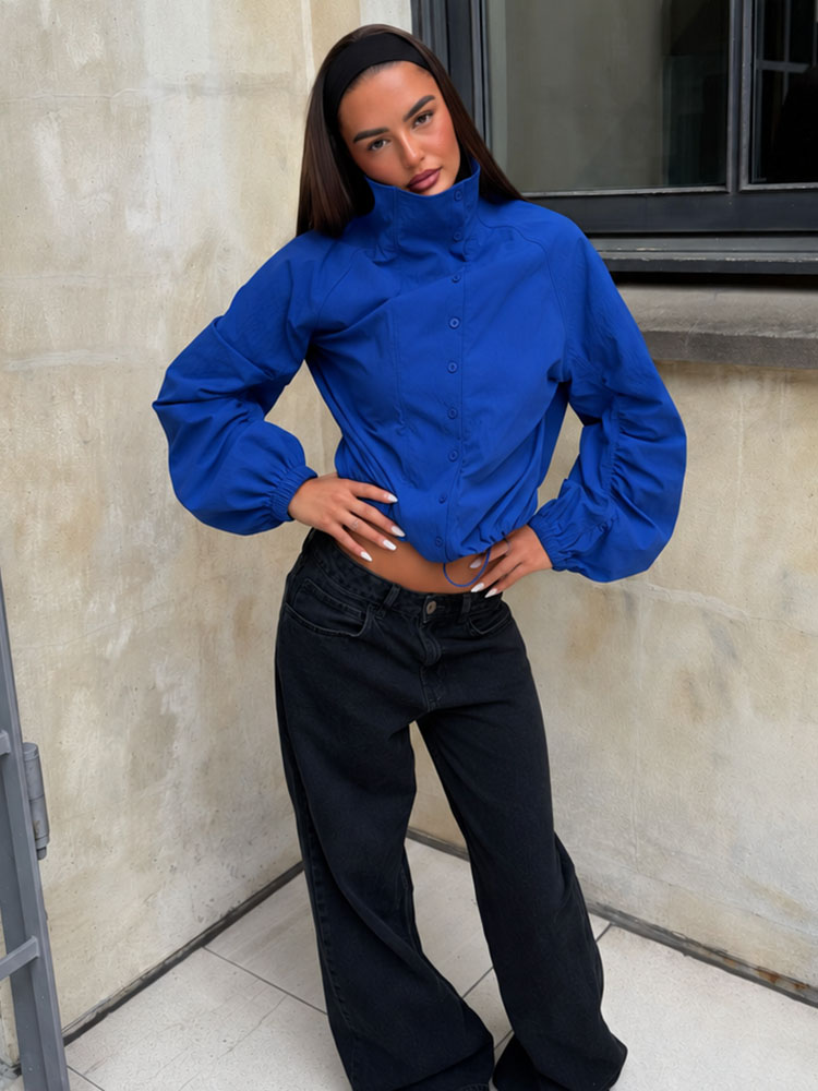 Jaket Ringan Biru HH Fashion U - Office Tech Jacket ulasan dan harga